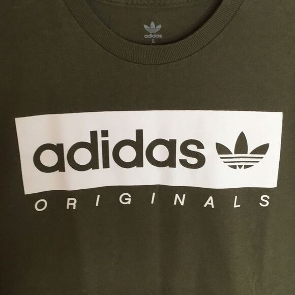 Adidas Originals Olive Green T-Shirt Size Small - Picture 2 of 8